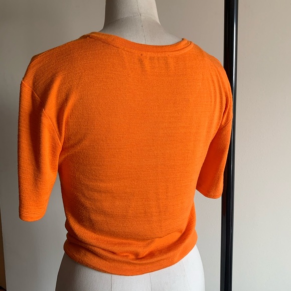 Wilfred Free Aritzia Subah T-shirt L Morange Punch - Picture 4 of 6